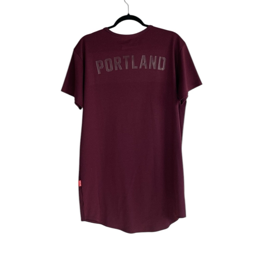 Jaflds Portland burgundy tshirt dress - Picture 1 of 5